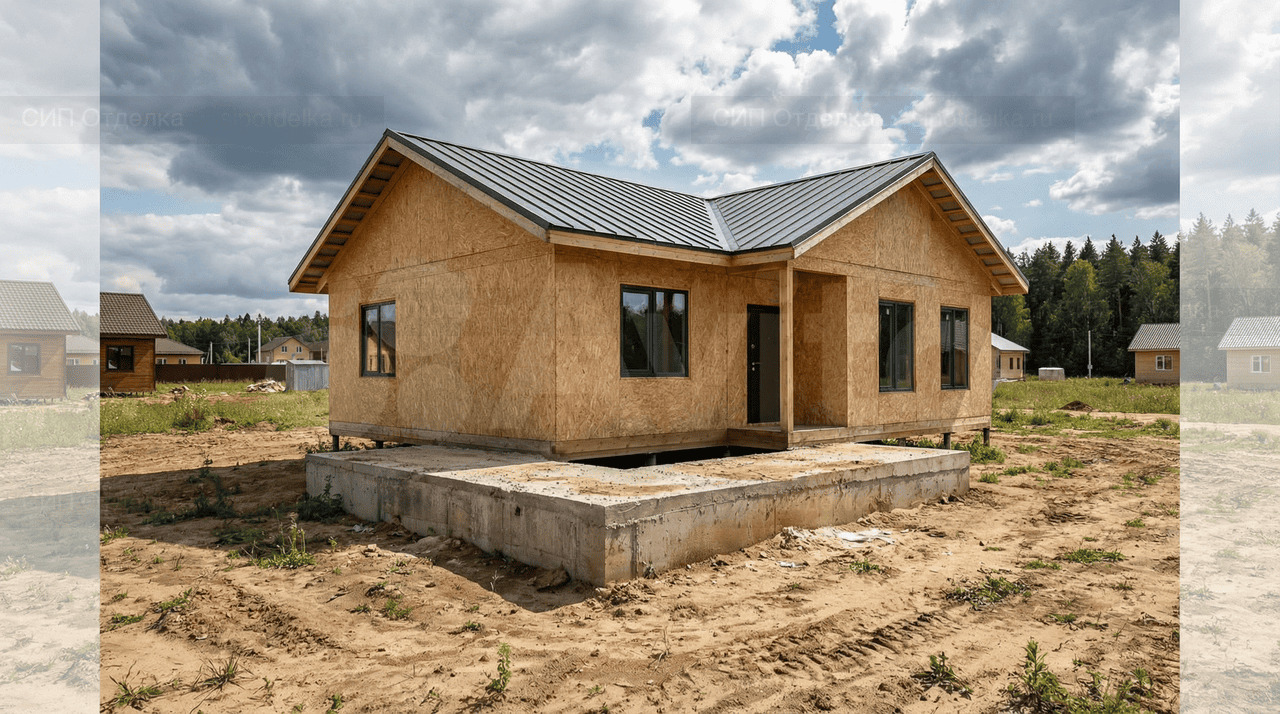 Коттедж из СИП-панелей 121 м² — Любань, Тосненский район, комплектация ПОЛНЫЙ