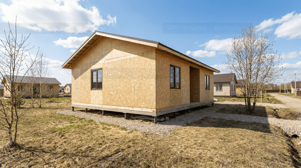 Коттедж из СИП-панелей 137 м² — Кудрово, Всеволожский район, комплектация ПОЛНЫЙ