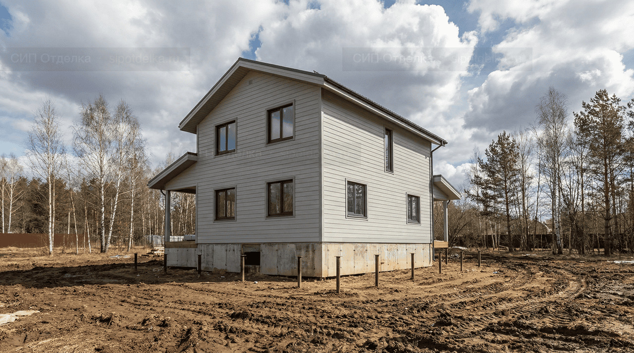 Коттедж из СИП-панелей 143 м² — Синявино, Кировский район, комплектация ПОЛНЫЙ