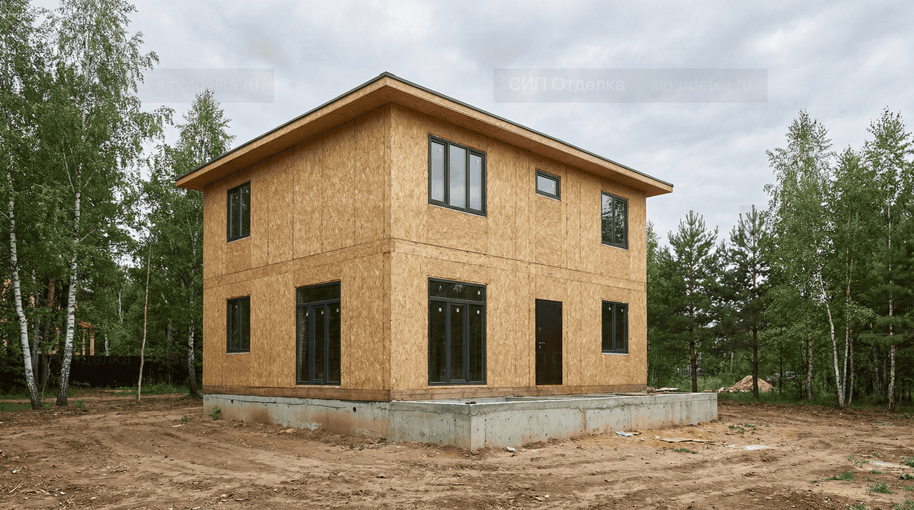 Коттедж из СИП-панелей 211 м² — Тярлево, Пушкинский район, комплектация ПОЛНЫЙ